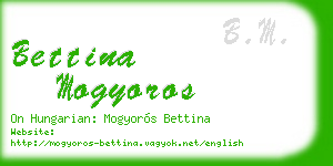 bettina mogyoros business card