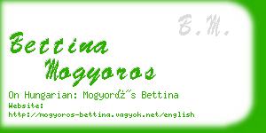 bettina mogyoros business card